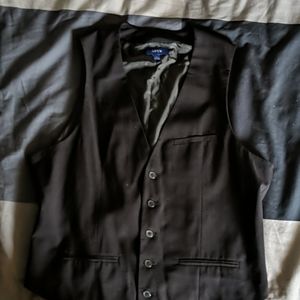 Men's black suit vest